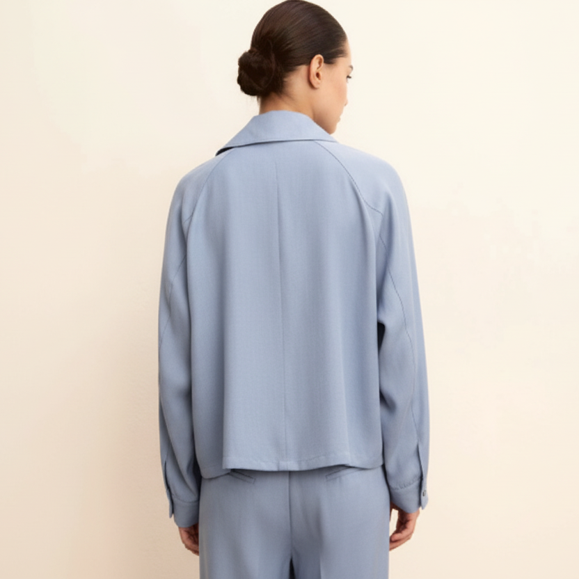 GIACCA BAIA COLLO CAMICIA IN LINO