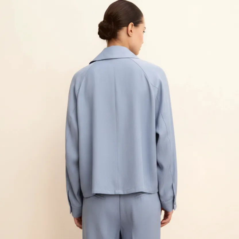GIACCA BAIA COLLO CAMICIA IN LINO