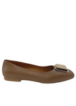 Ballerina in ecopelle con accessorio sul davanti PIXY