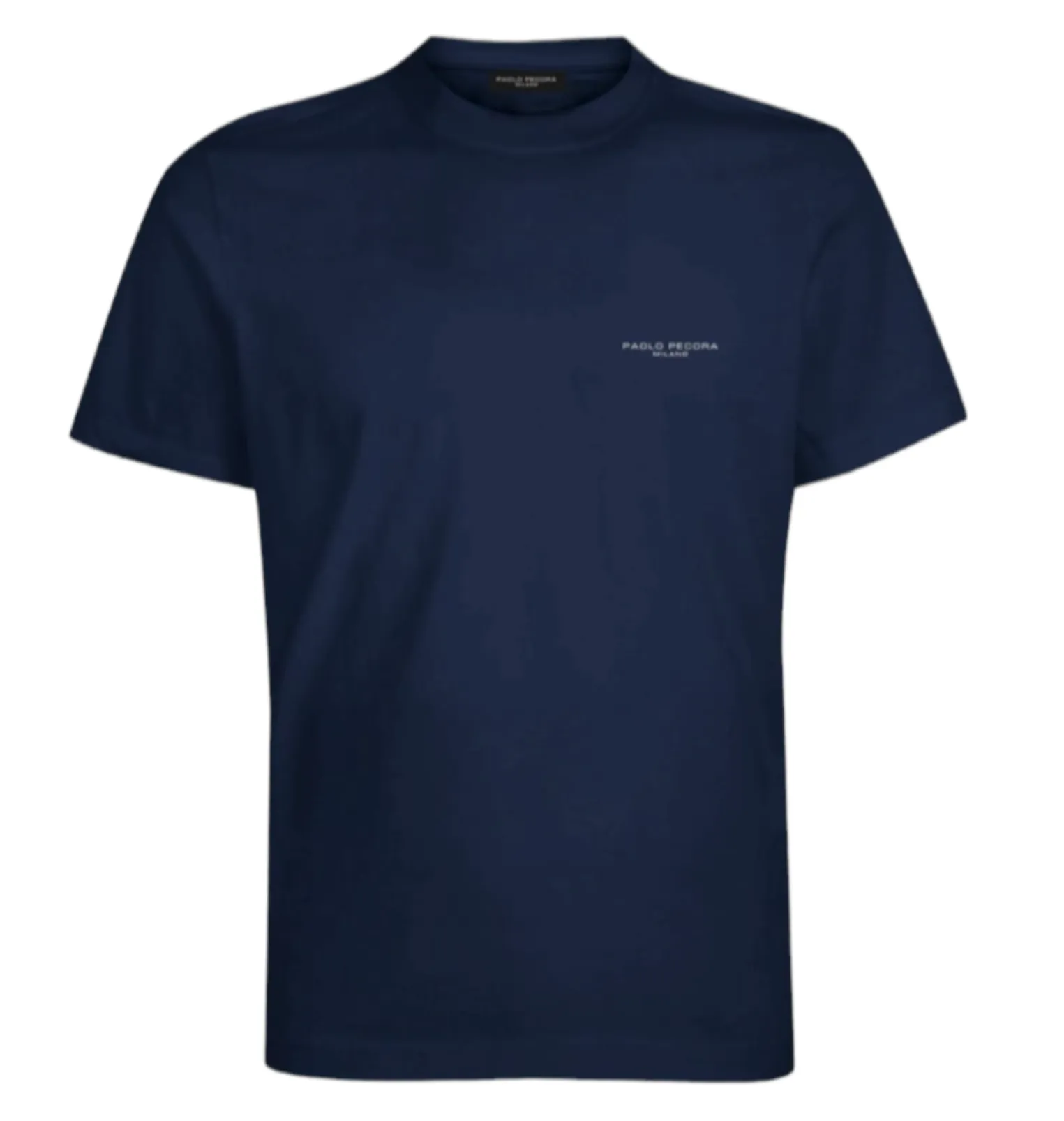 T-Shirt giro collo fit regolare con logo PAOLO PECORA
