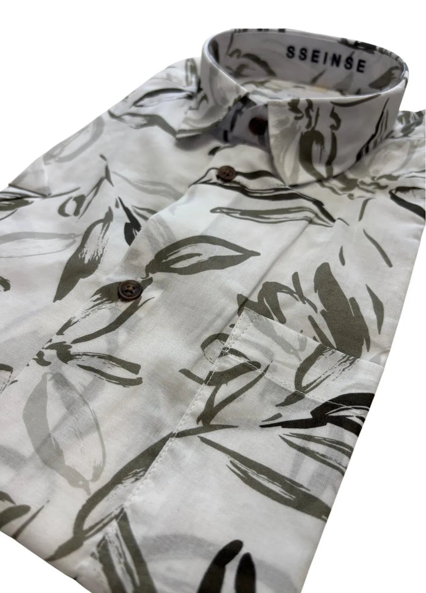 Camicia a fantasia a mezza manica SSEINSE
