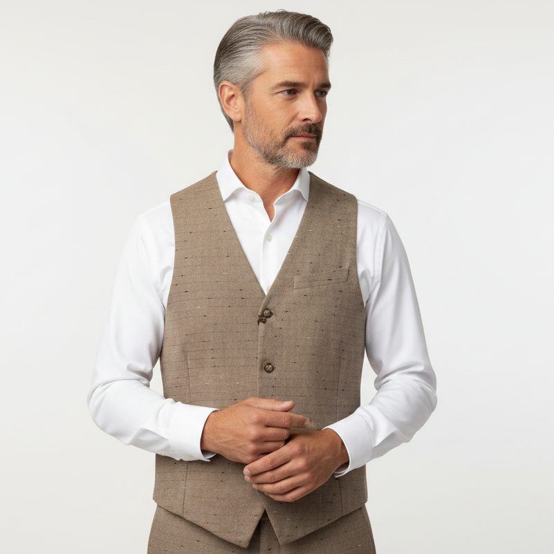 Gilet effetto neppato slim fit