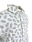 Camicia C1823B14424300 in lino con fantasia ALESSANDRINI
