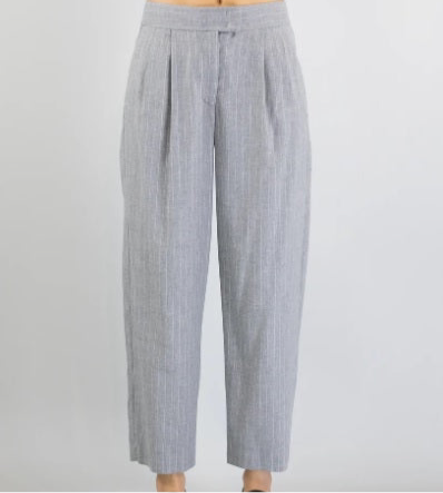 Pantaloni Gessati in Morbido Twill PENNYBLACK