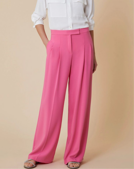 Pantaloni a Palazzo con Doppia Pence Lunga PENNYBLACK