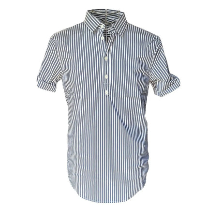 Camicia mezza manica C6770R13364307 a righe verticali ALESSANDRINI