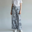 Pantalone caraffa fantasia floreale fit ampio EMME MARELLA — dettaglio tessuto | WEMAX