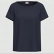BLUSA CARTONE COLLO BARCA MISTO SETA