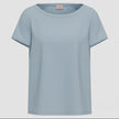 BLUSA CARTONE COLLO BARCA MISTO SETA
