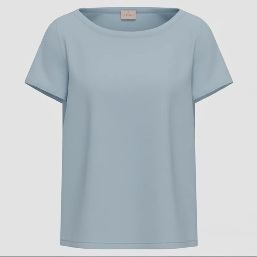 BLUSA CARTONE COLLO BARCA MISTO SETA