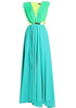 Abito lungo in chiffon tricolore FELEPPA