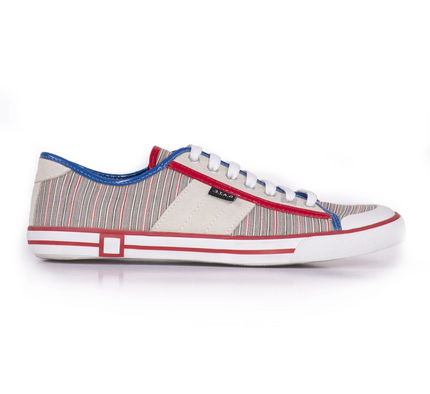 Sneakers bassa a fantasia DATE, Grigio — vista frontale | WEMAX