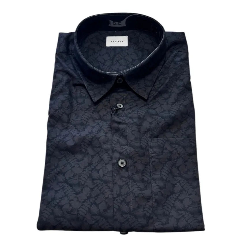 Camicia CI890SS con fantasia tono su tono SSEINSE