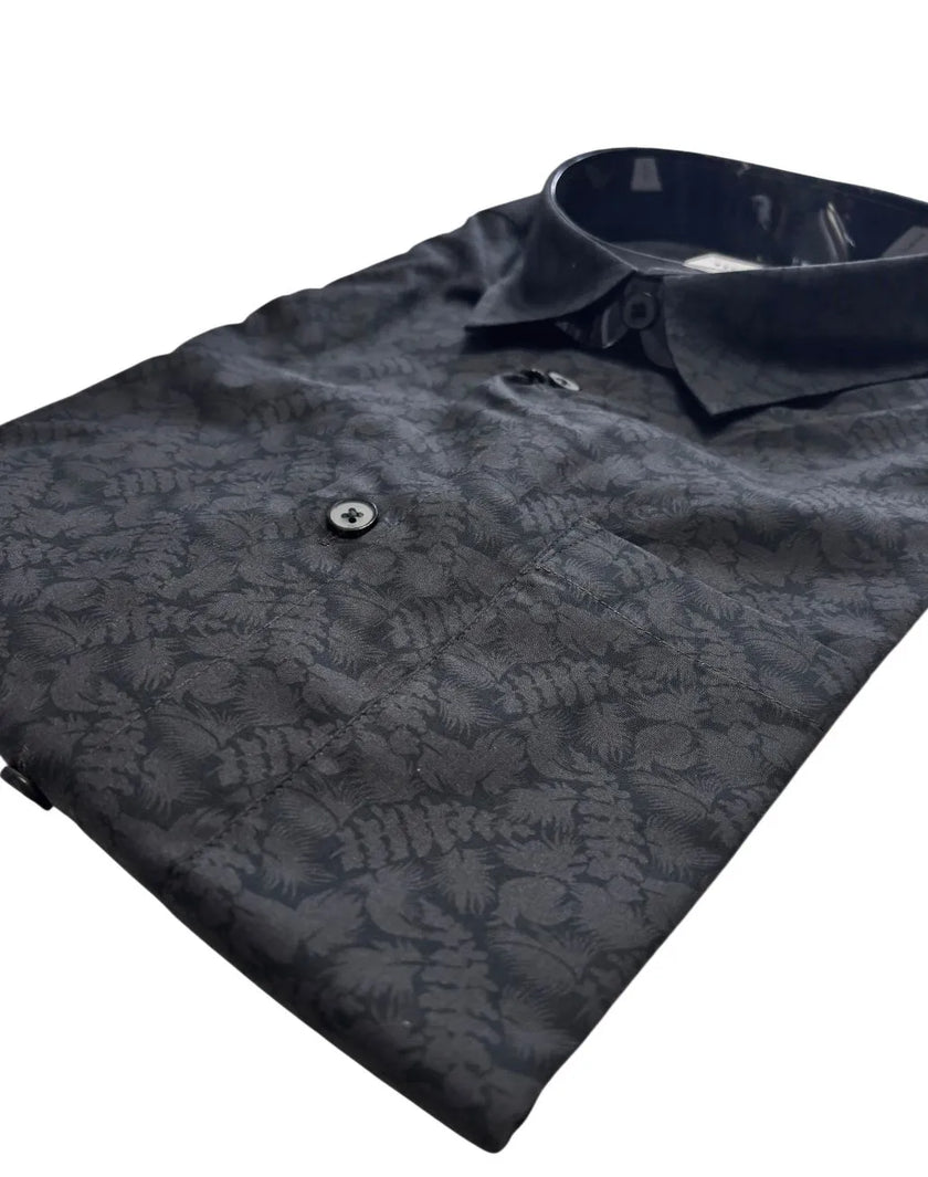 Camicia CI890SS con fantasia tono su tono SSEINSE