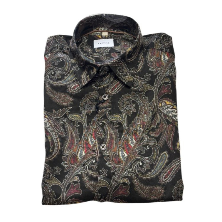 Camicia CI891SS con fantasia SSEINSE