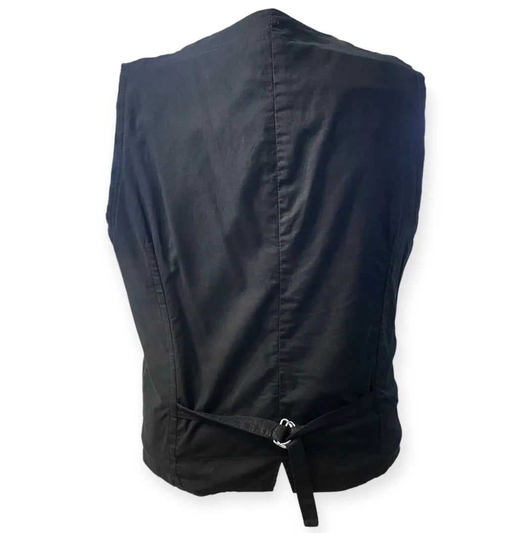 Gilet con bordi sfrangiati alle maniche e chiusura 6 bottoni OFFICINA 36