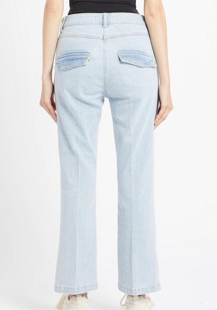 Pantalone modello jeans mini-flare