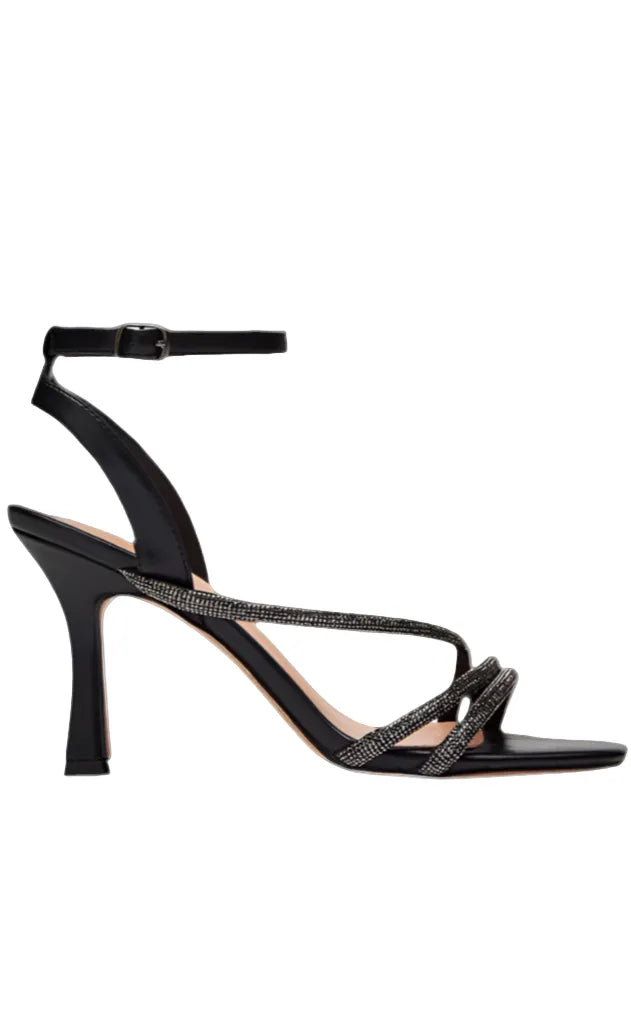 Sandalo con listini scintillanti di micro strass PENNYBLACK