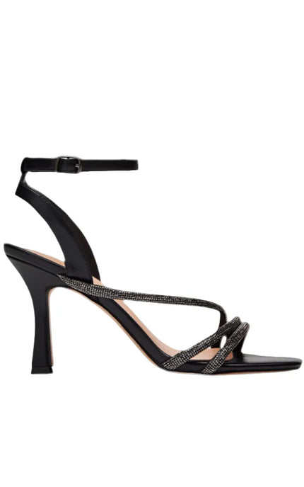 Sandalo con listini scintillanti di micro strass PENNYBLACK