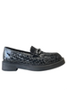 Mocassino in ecopelle intrecciata e fibbia, suola in gomma alta 5 cm PIXY
