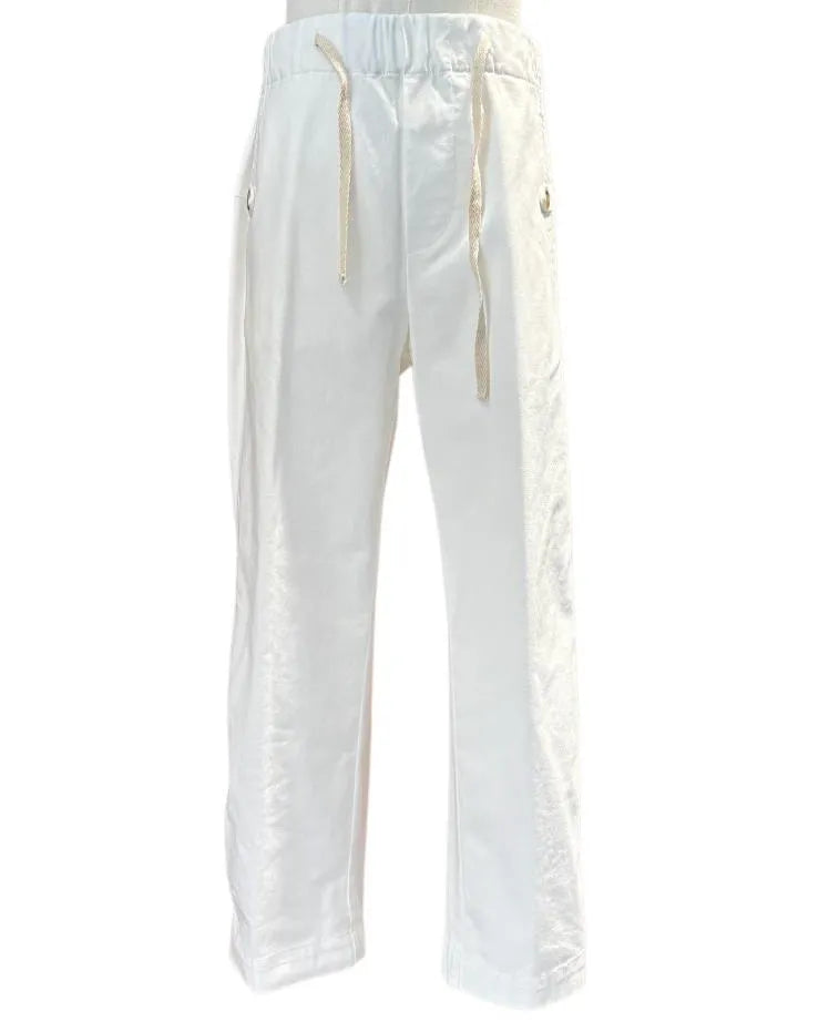 Pantalaccio con elastico a vita alta con bottoncini al fondo HAPPY25