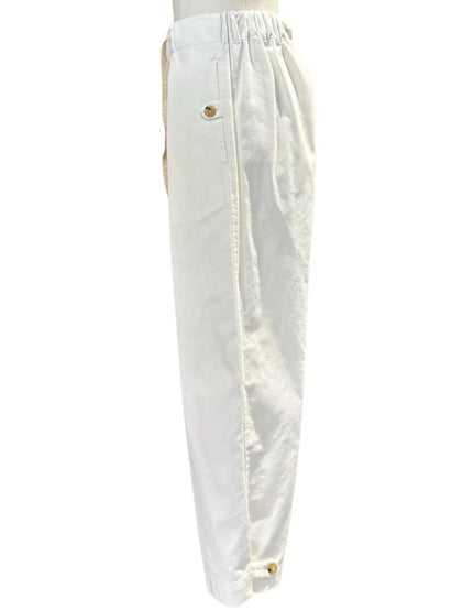 Pantalaccio con elastico a vita alta con bottoncini al fondo HAPPY25
