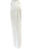 Pantaloni D2569 a vita alta modello palazzo con pence e tasche alla francese HAPPY25