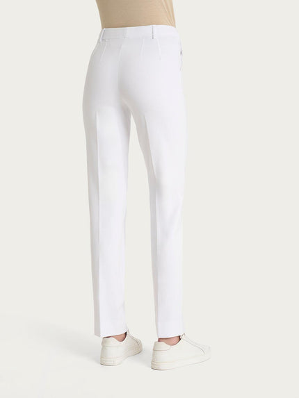 Pantalone dritto con tasche in Compact Light