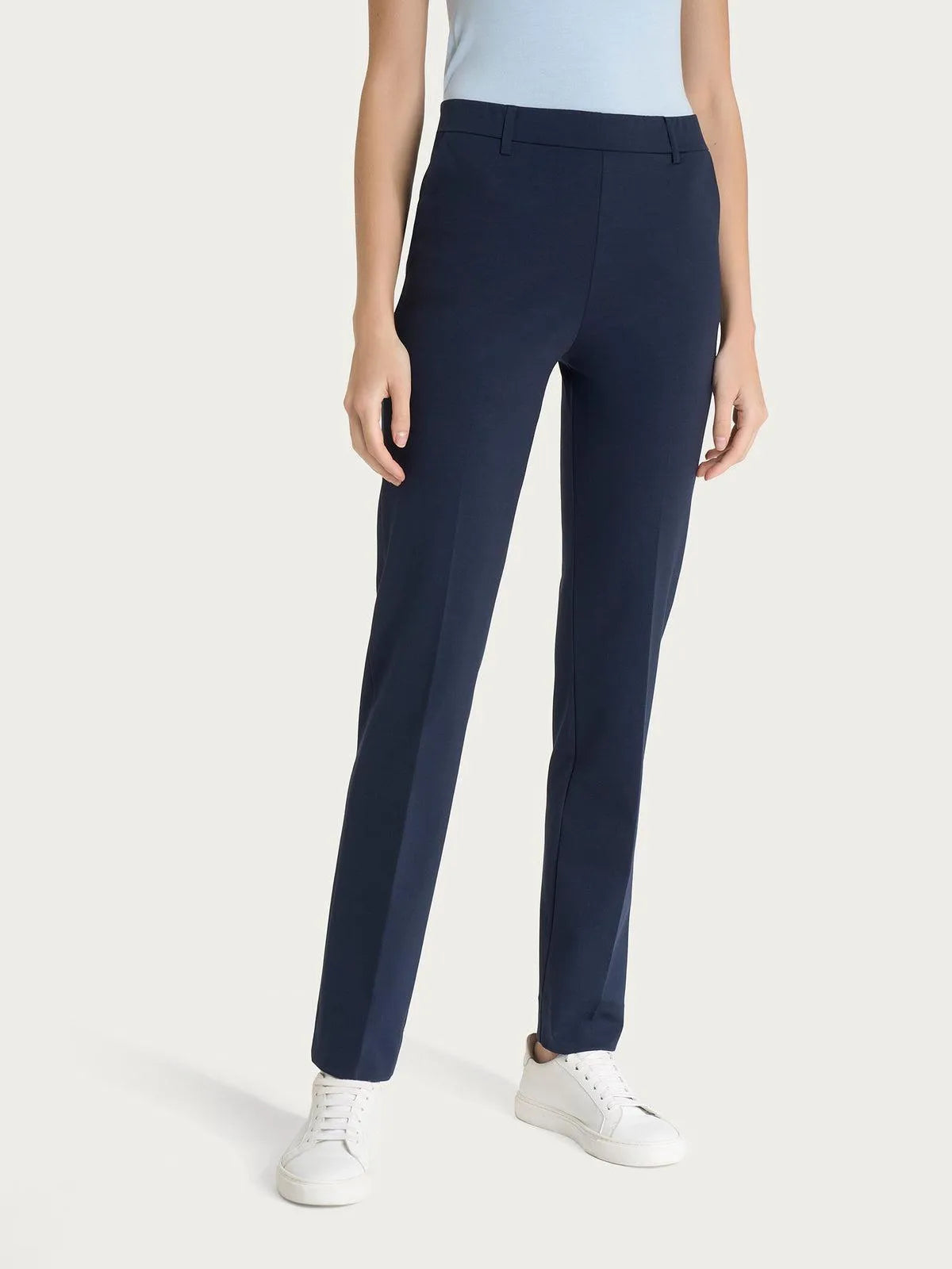 Pantalone dritto con tasche in Compact Light RAGNO