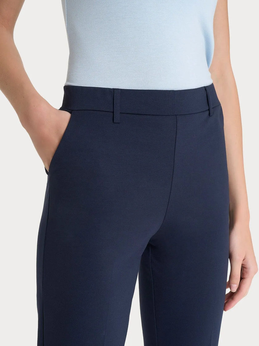 Pantalone dritto con tasche in Compact Light RAGNO