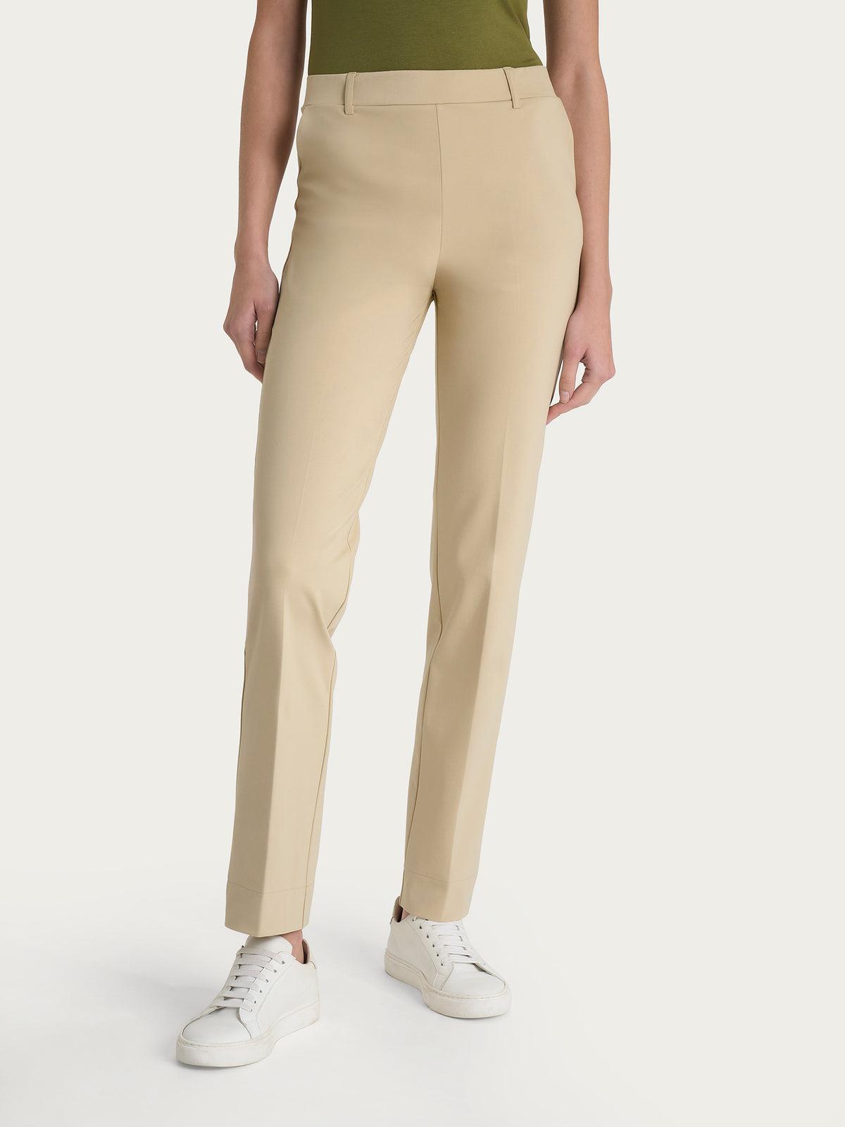 Pantalone dritto con tasche in Compact Light RAGNO