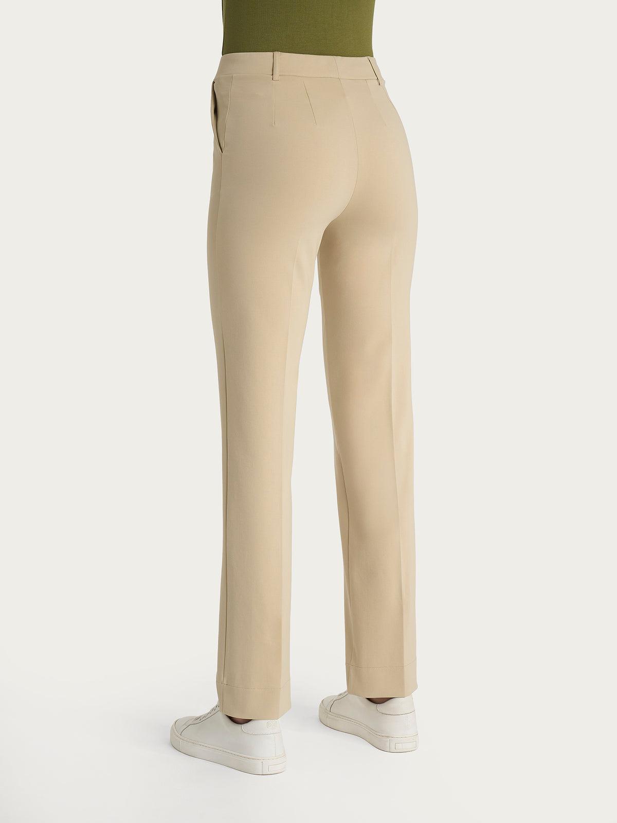 Pantalone dritto con tasche in Compact Light RAGNO