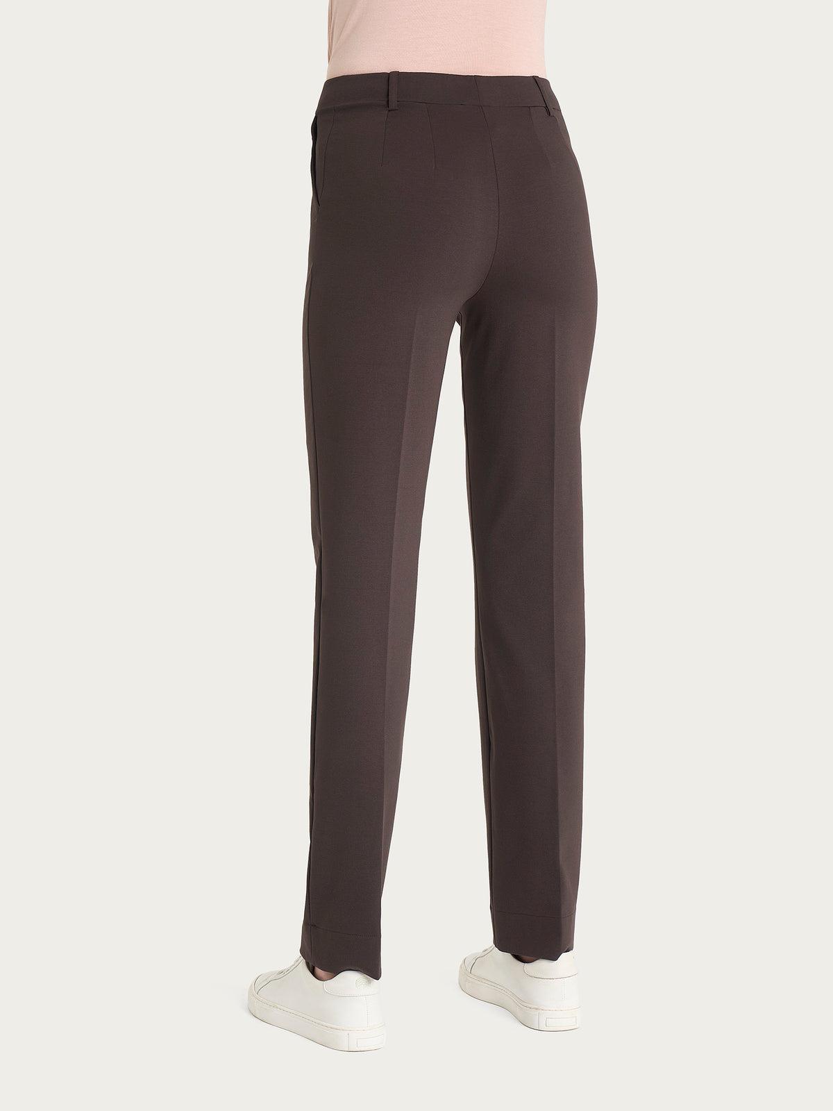Pantalone dritto con tasche in Compact Light RAGNO