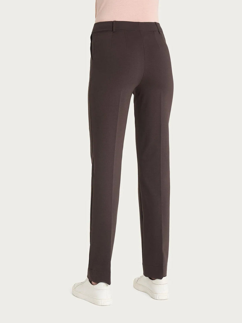 Pantalone dritto con tasche in Compact Light RAGNO