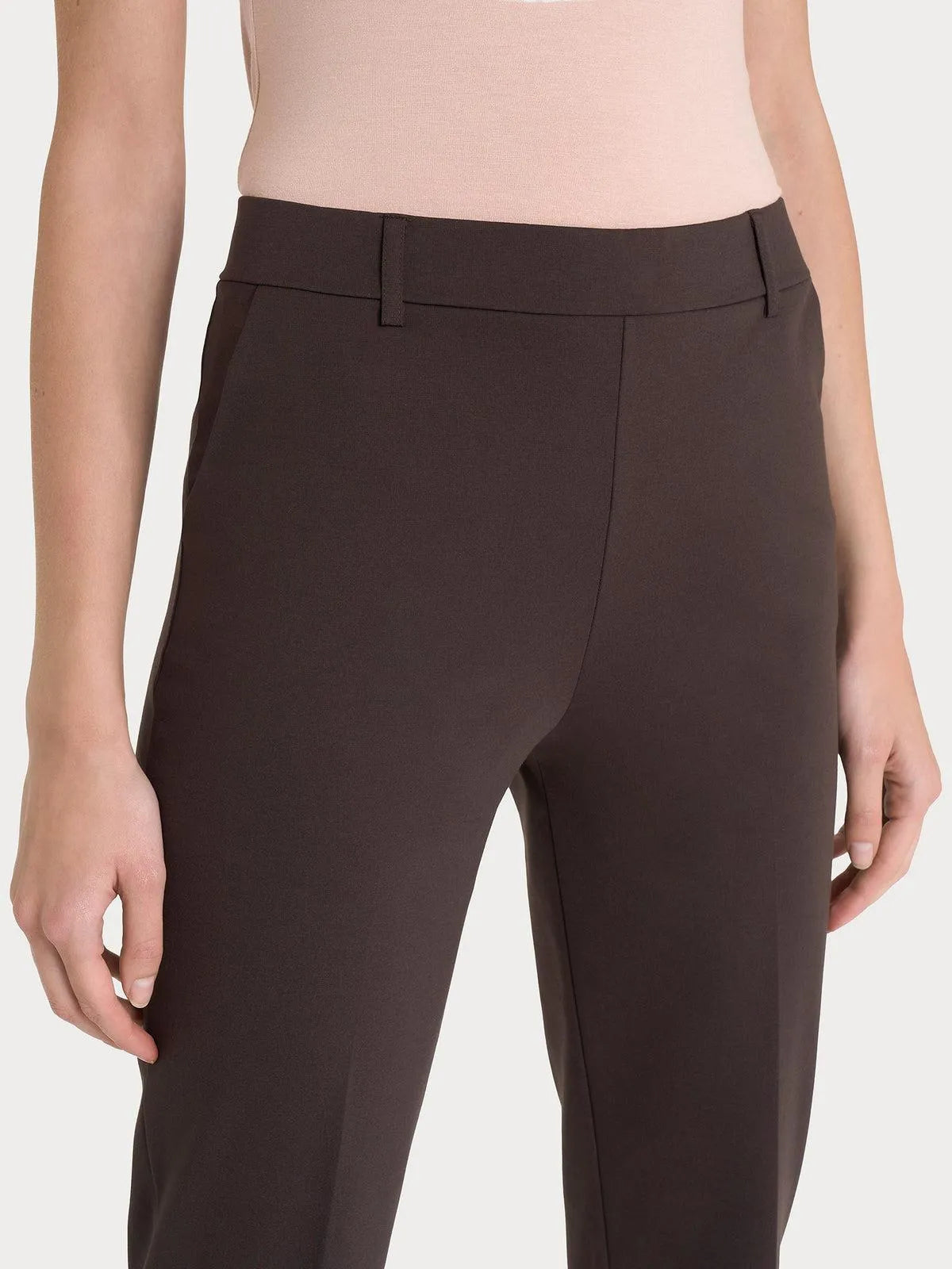 Pantalone dritto con tasche in Compact Light RAGNO
