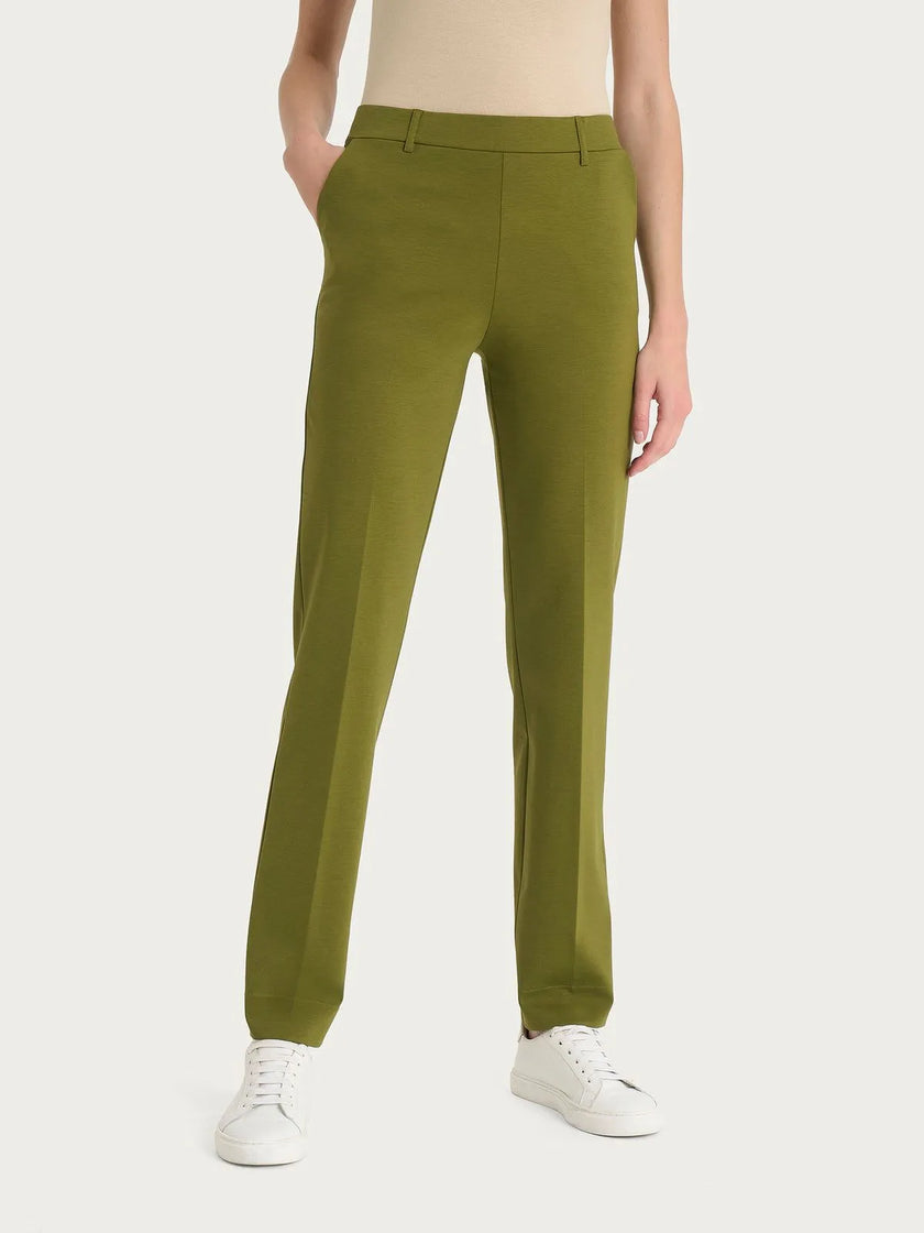 Pantalone dritto con tasche in Compact Light RAGNO