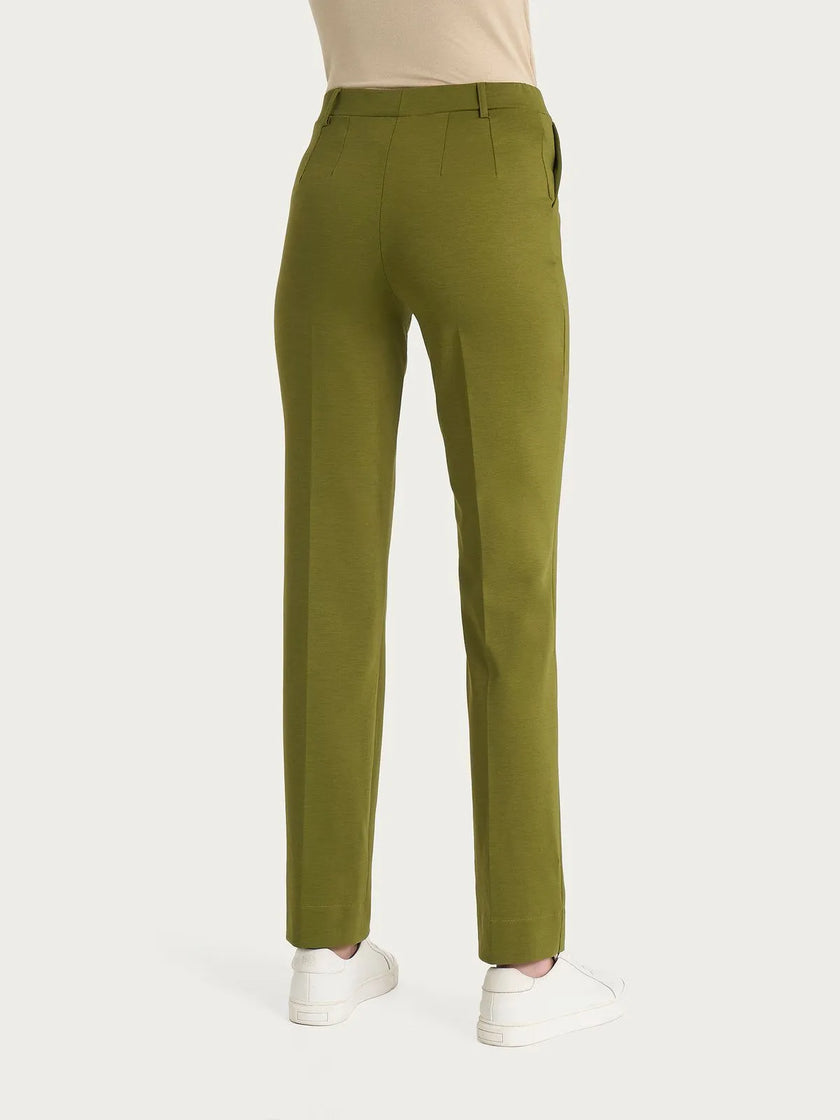 Pantalone dritto con tasche in Compact Light RAGNO