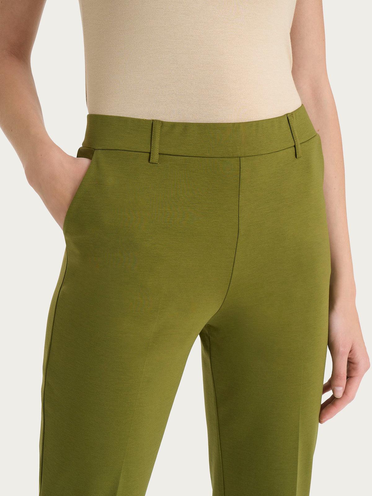 Pantalone dritto con tasche in Compact Light RAGNO