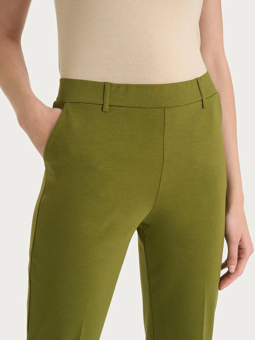 Pantalone dritto con tasche in Compact Light RAGNO
