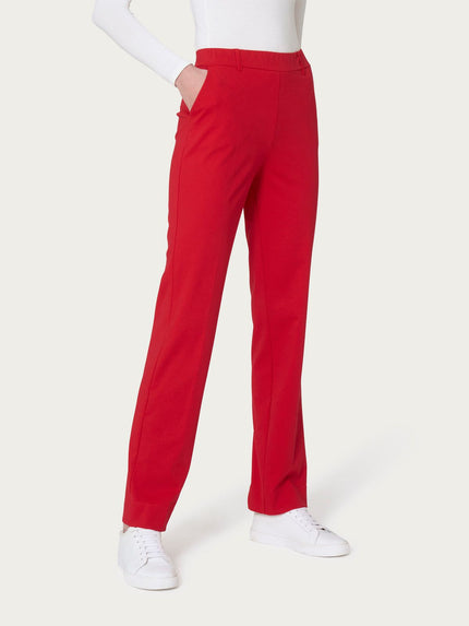 Pantalone dritto con tasche in Compact Light RAGNO
