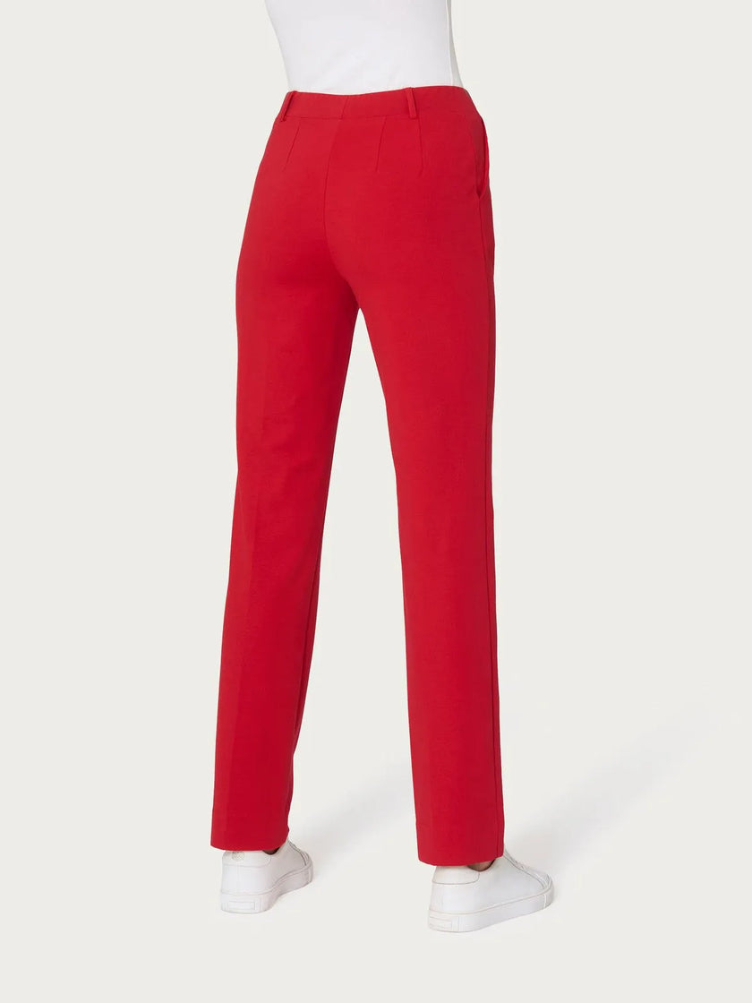 Pantalone dritto con tasche in Compact Light RAGNO