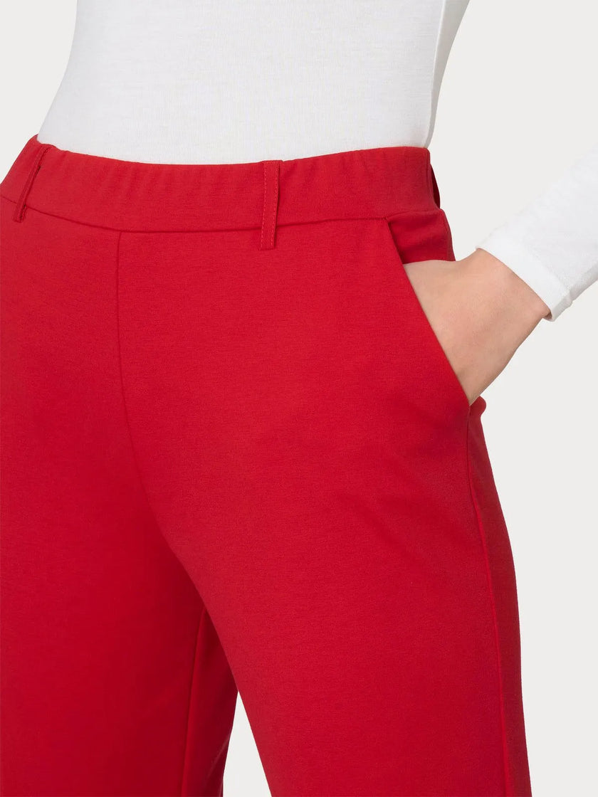 Pantalone dritto con tasche in Compact Light RAGNO