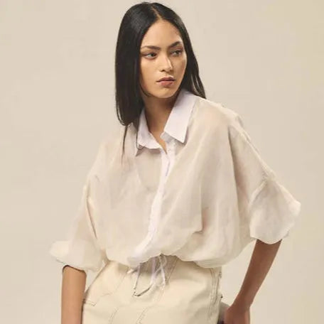 Camicia con Manica a Pipistrello e Contrasti HAPPY25