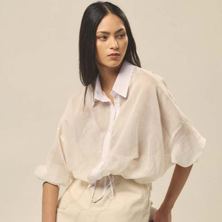 Camicia con Manica a Pipistrello e Contrasti HAPPY25