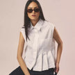 Camicia Giromanica con Plissé Frontale HAPPY25