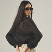 Camicia in Cotone Batista con Rouche HAPPY25