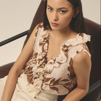 Top con Rouches a Fantasia HAPPY25