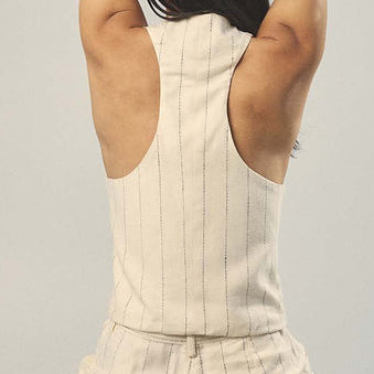 Gilet Gessato a 3 Bottoni HAPPY25