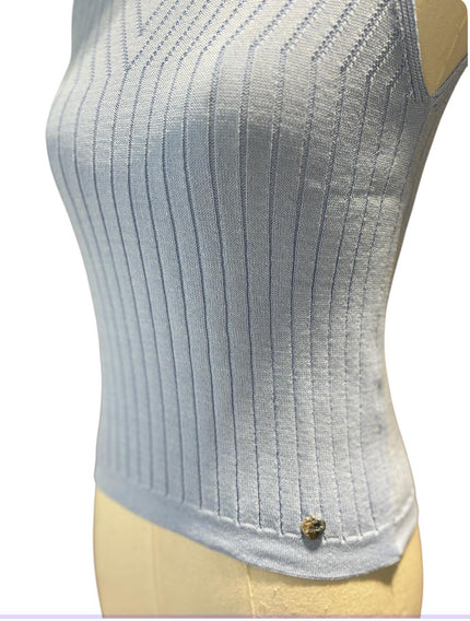 Gilet giromanica con motivo a contrasto HAPPY25