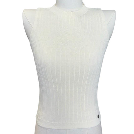 Gilet giromanica con motivo a contrasto HAPPY25